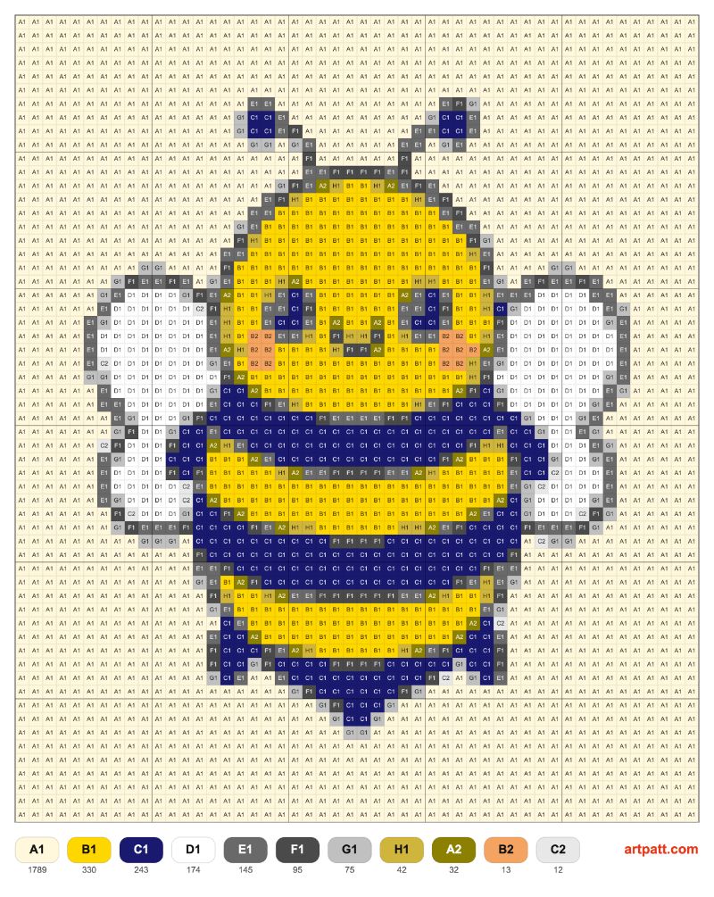 Free Crochet Bee Pattern — Easy 50×59 Chart