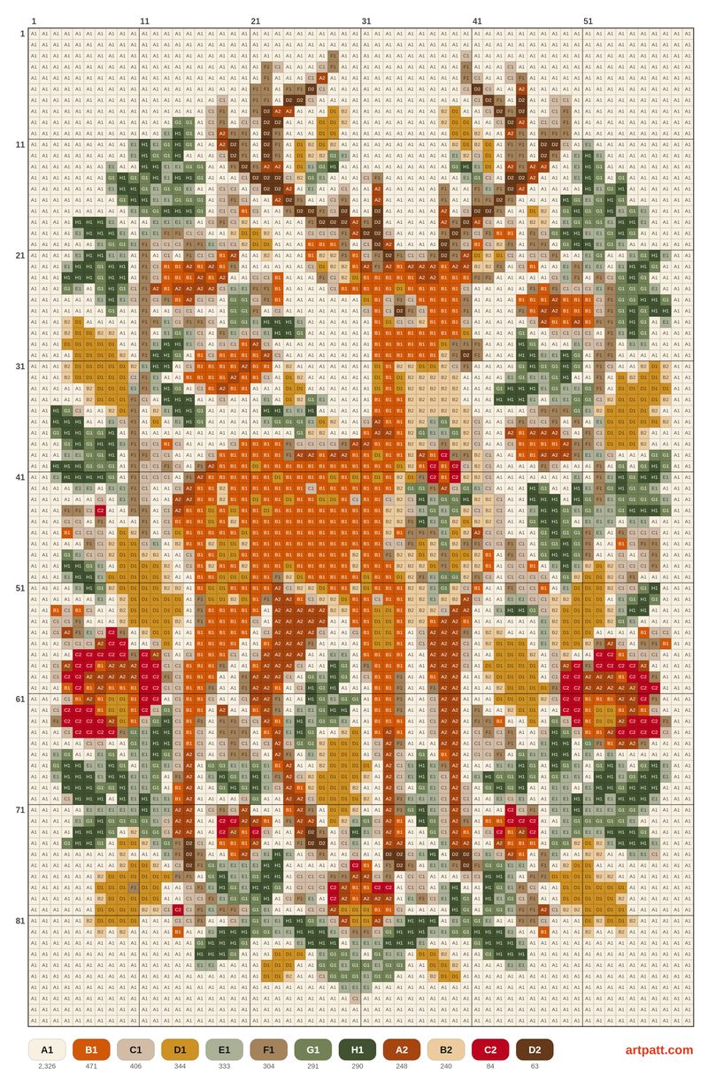 Folk Deer with Rowan Berries