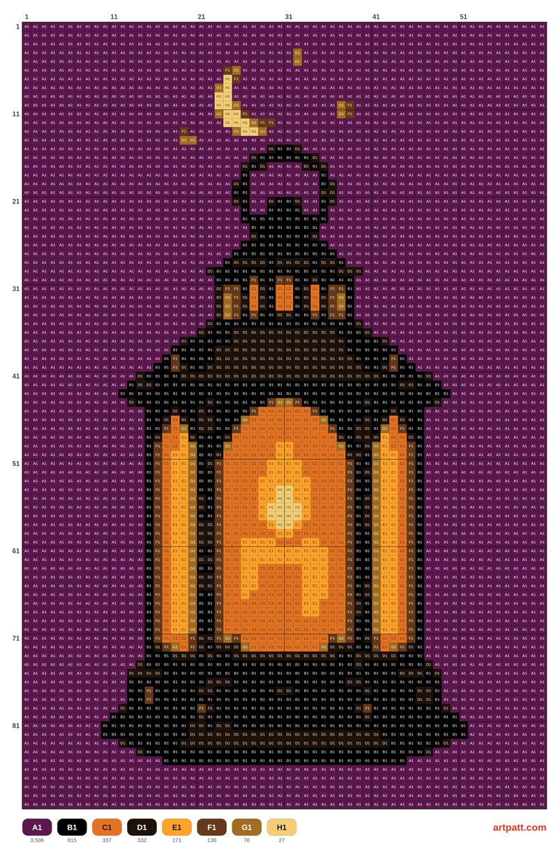 Halloween Lantern Cross Stitch Pattern