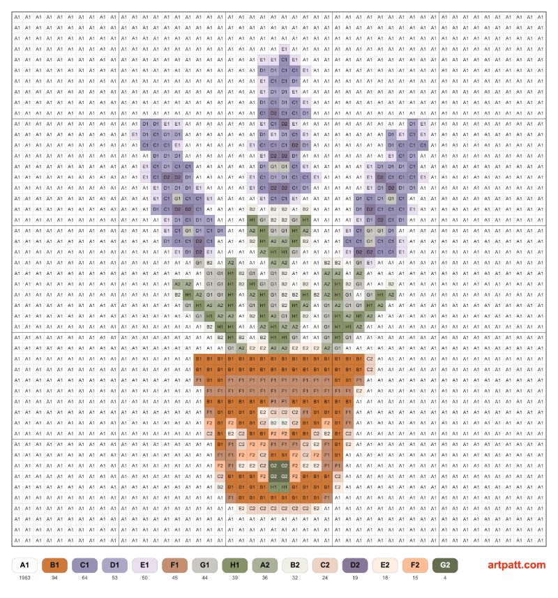 Free Embroidery Lavender Pot Pattern — Botanical 50×50