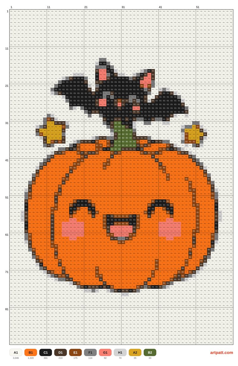 Kawaii Pumpkin and Bat Halloween Cross Stitch Pattern