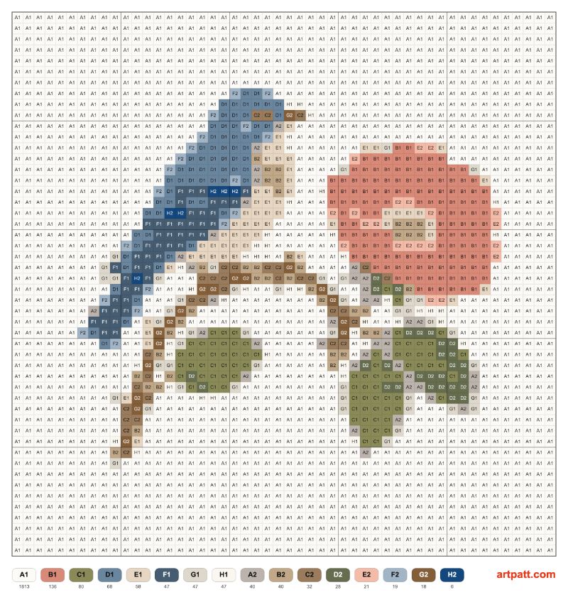 Free Embroidery Bluebird & Wild Rose Pattern — Vintage Botanical 50×50
