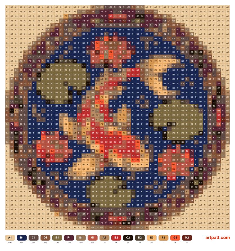 Free Embroidery Koi Fish Pattern — Japanese Pond 50×50 DMC Chart