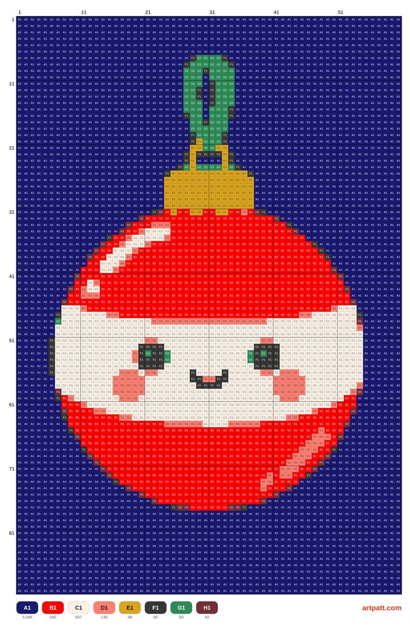 Kawaii Christmas Ornament Cross Stitch Pattern