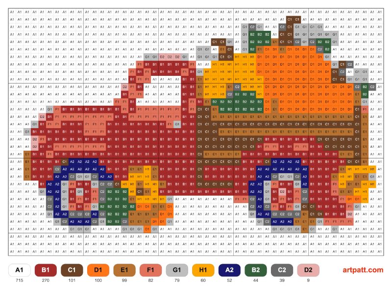 Free Punch Needle Pumpkin Truck Pattern — Autumn Harvest 50×33