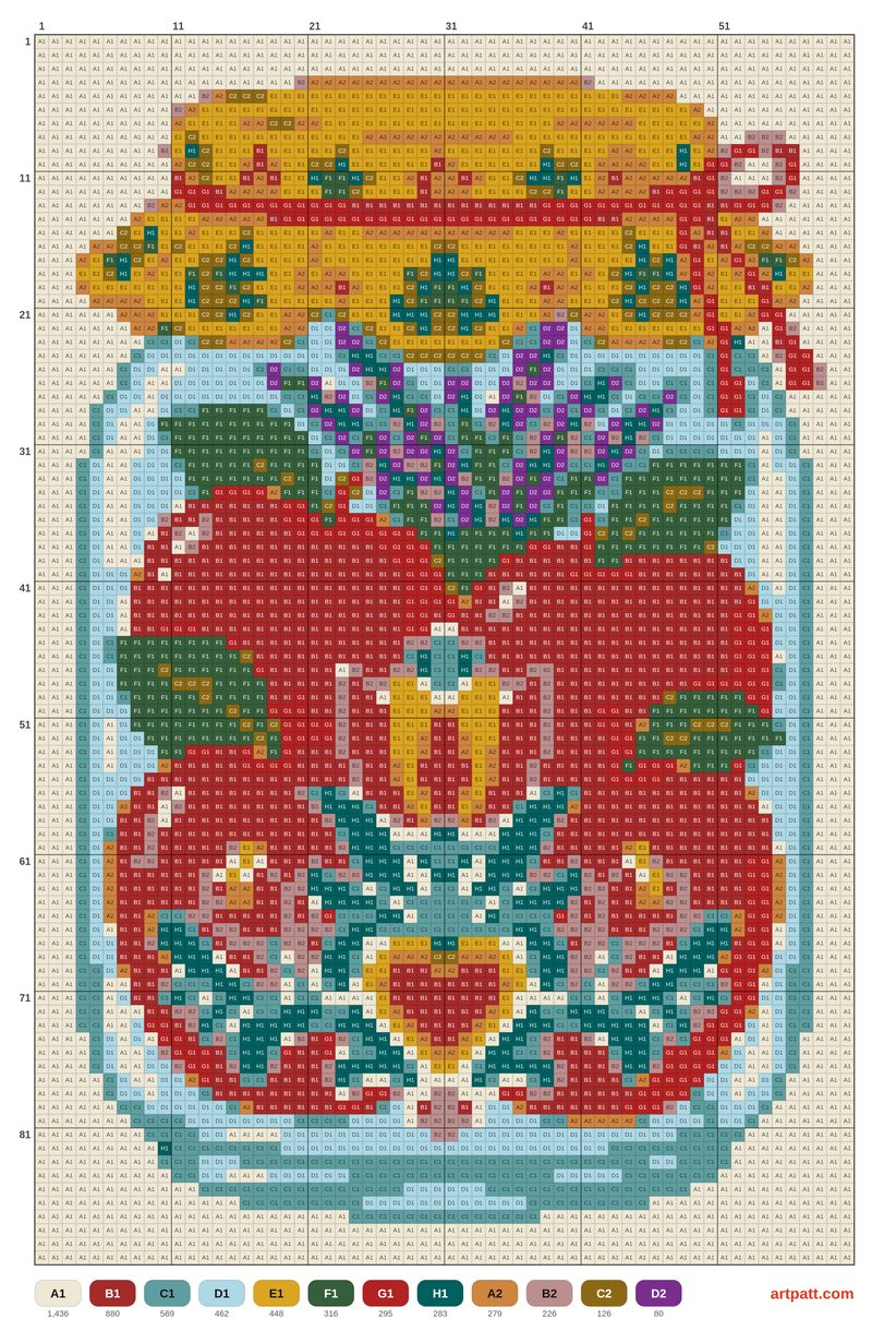 Folk Apple Jar Tapestry Crochet Pattern