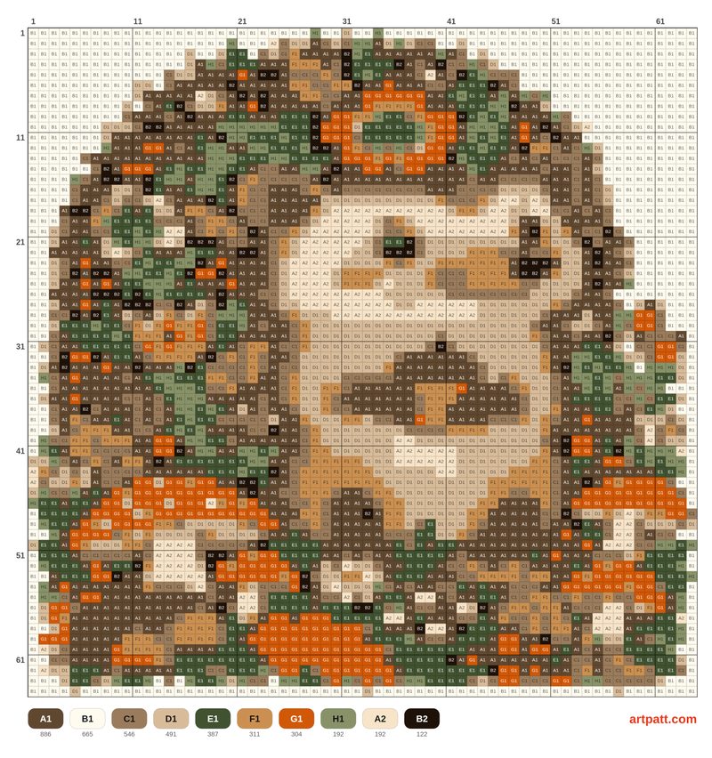 Folk Hedgehog Cross Stitch Pattern