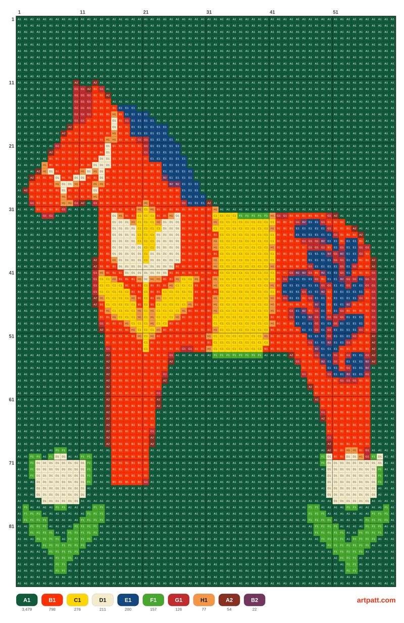 Folk Dala Horse Cross Stitch Pattern