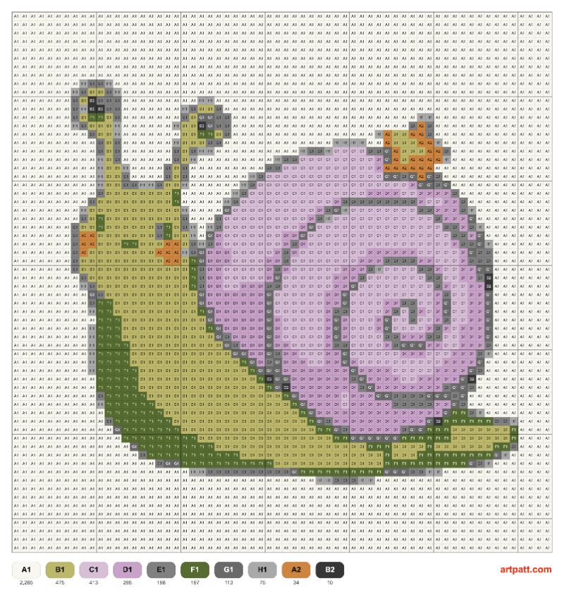 Free Snail Pattern — 64x64 Tapestry Crochet