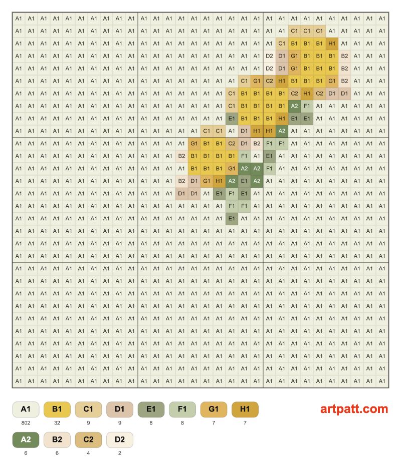 Mediterranean Lemon Branch Tapestry Crochet Pattern