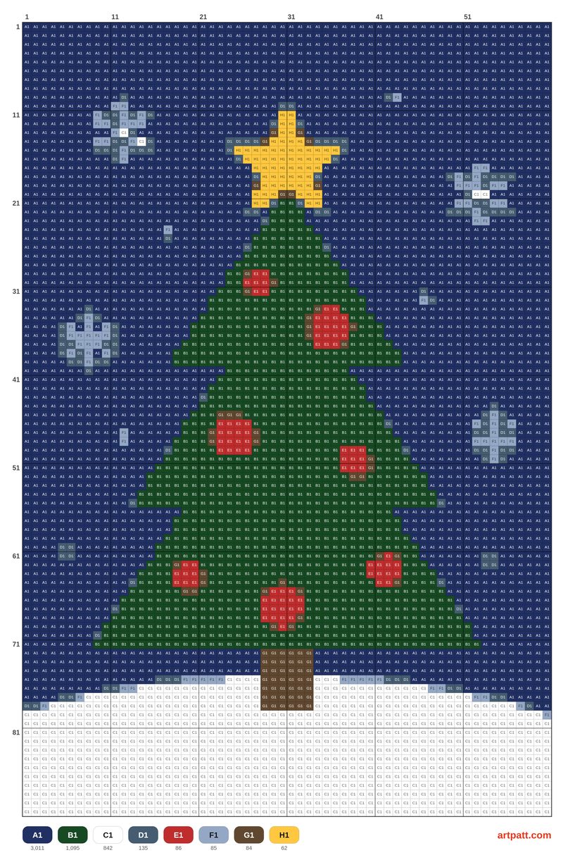 Minimalist Christmas Tree Cross Stitch Pattern