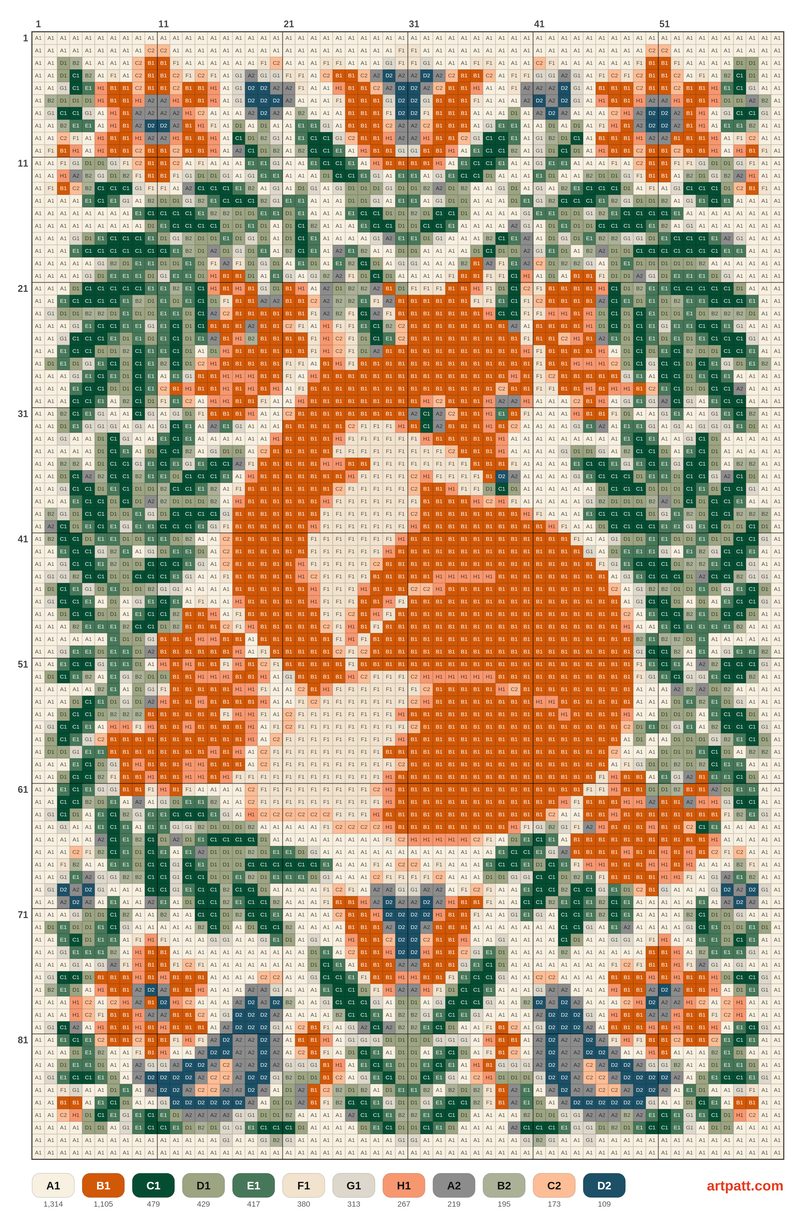 Folk Fox with Rowan Berries