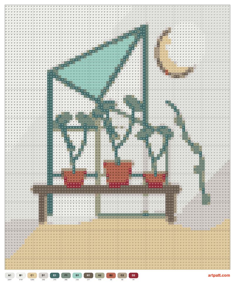 Mid-Century Moonlit Greenhouse Tapestry Crochet