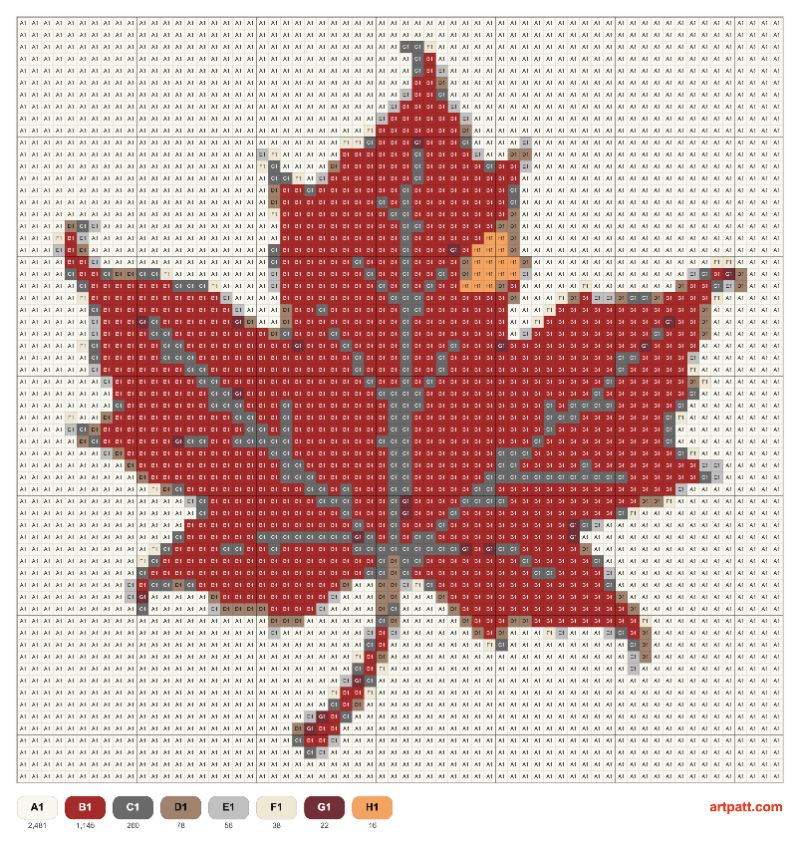 Maple Leaf Tapestry Crochet 64x64 – 8 Colors
