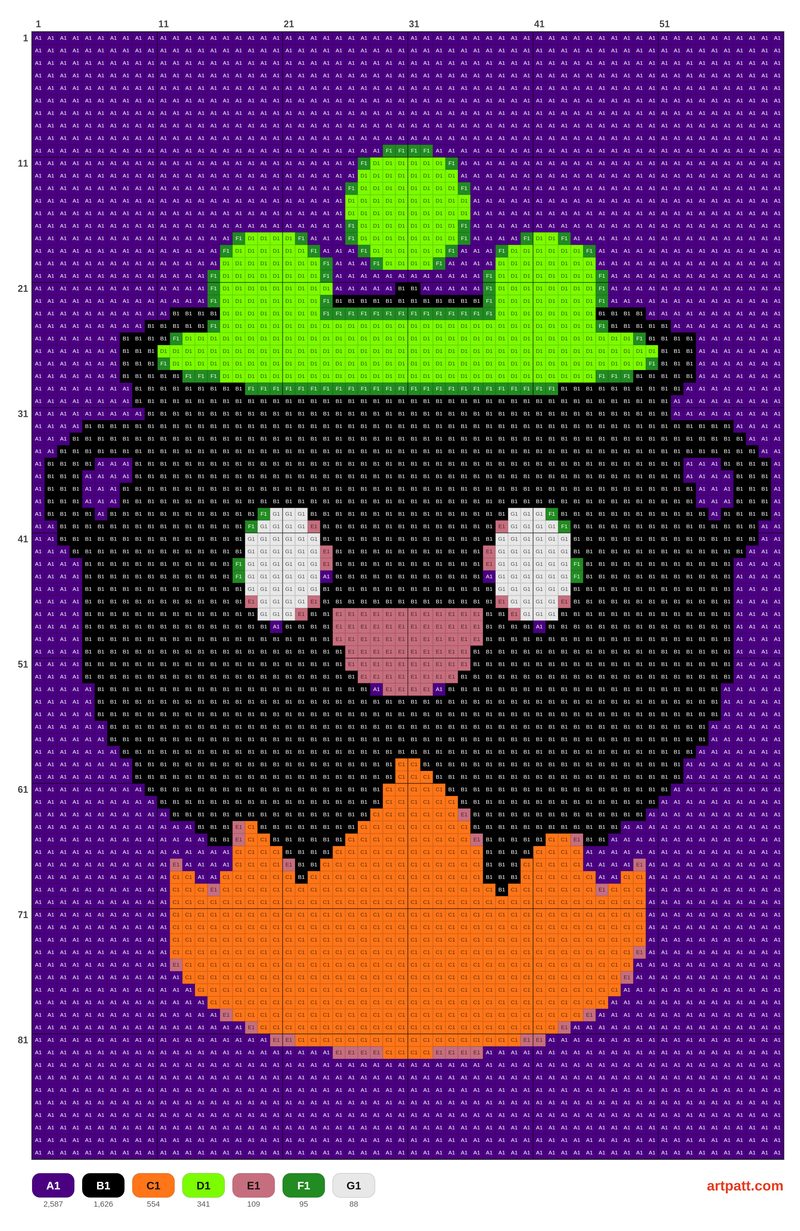 Kawaii Halloween cauldron cross stitch pattern