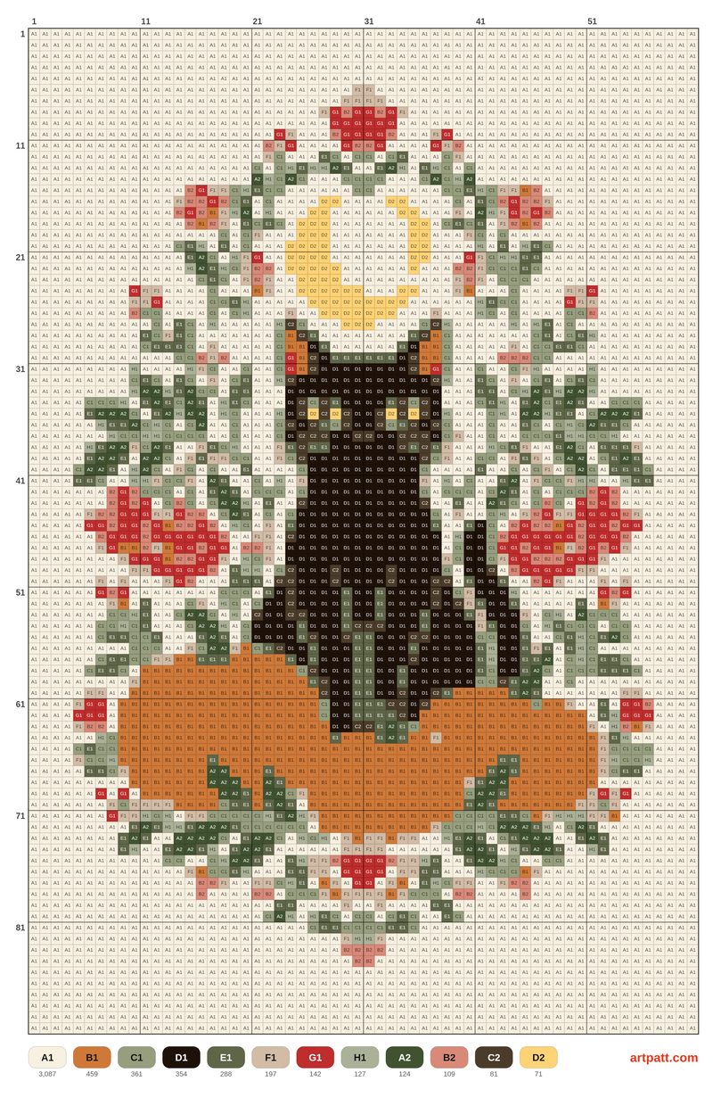 Folk Black Cat with Pumpkins