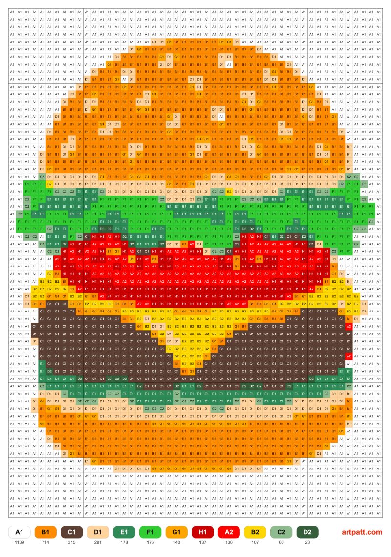 Free Crochet Hamburger Pattern — Colorful Food Icon 50×68